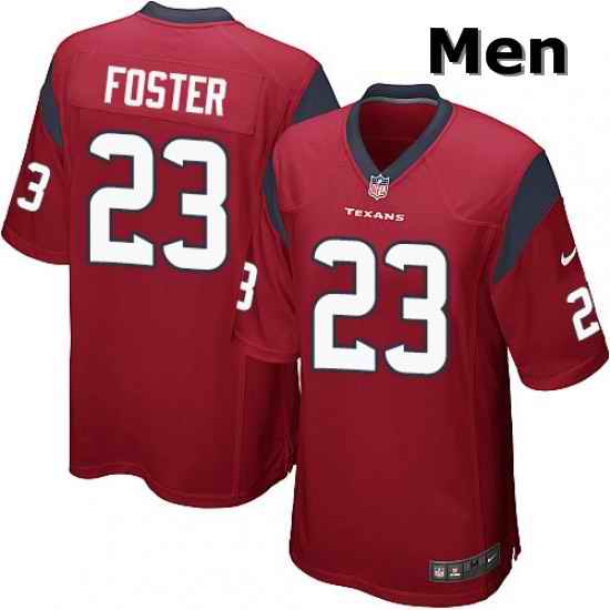 Men Nike Houston Texans 23 Arian Foster Game Red Alternate NFL Jersey